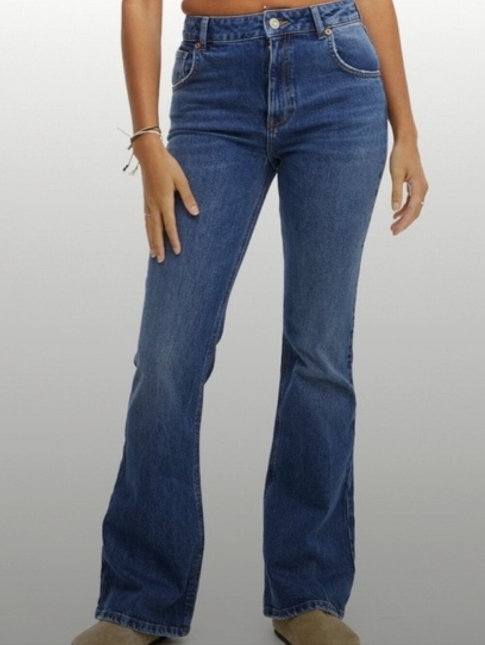 BDG Urban Outfitters Blue High-Rise Flared Women’s Jeans - Picture 1 of 11